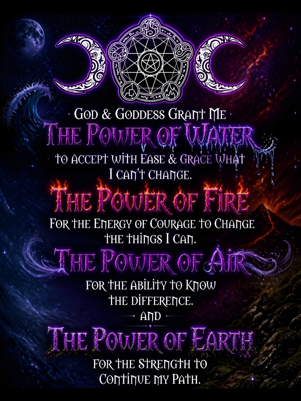 The Power of Elements - Water Fire Air Earth